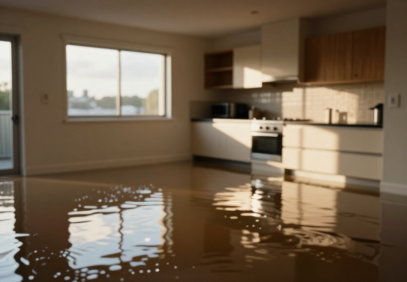 Flooded basement in Oatlands before extraction